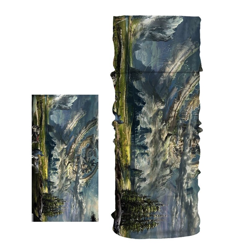 Imixlot Hiphop Stil Multifunktions Bandanas Wissenschaft Fiction Landschaft Gedruckt Stirnband Nahtlose Rohr Schal Unisex balaclava: H
