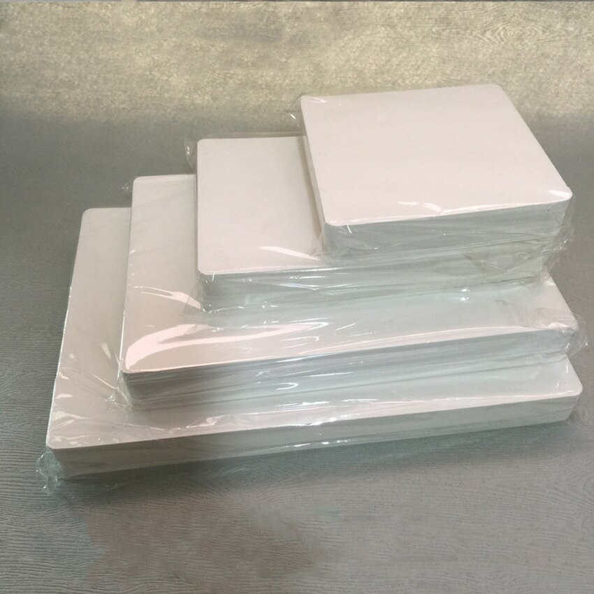 Postcards 100pcs 8x8/10x10/8x13/9x15/13x19/15x22cm Paper Card 350gsm Diy Message Board Round Corner Milk White