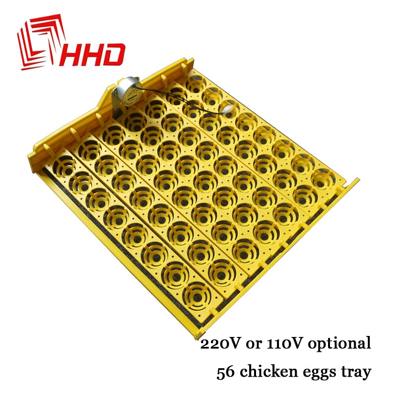 Automatiske klækkemaskine dele fjerkræ 110v 220v kapacitet 56 ænder kylling plast æggebakke til inkubator med automatisk drejemotor