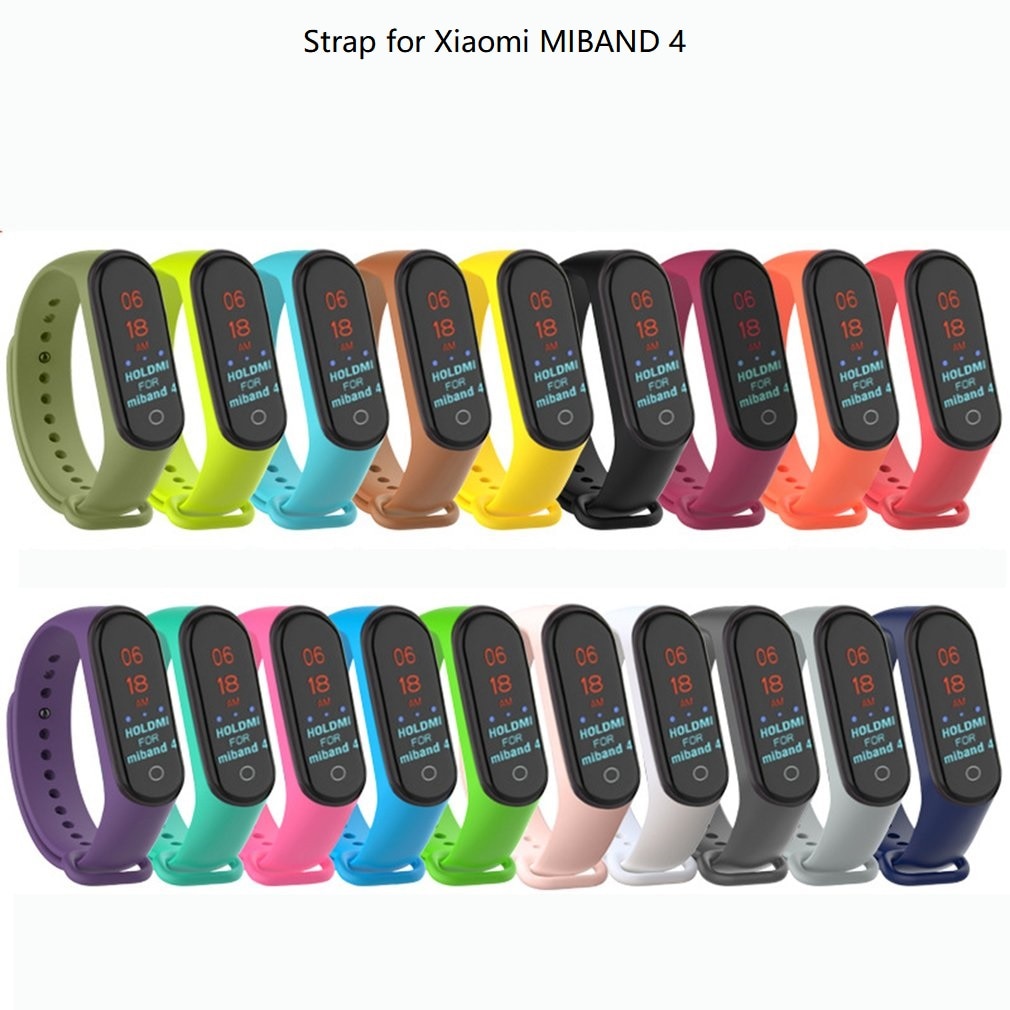 Correa de silicona para Xiaomi Mi Band 5, 4, 3, 20mm, repuesto de pulsera