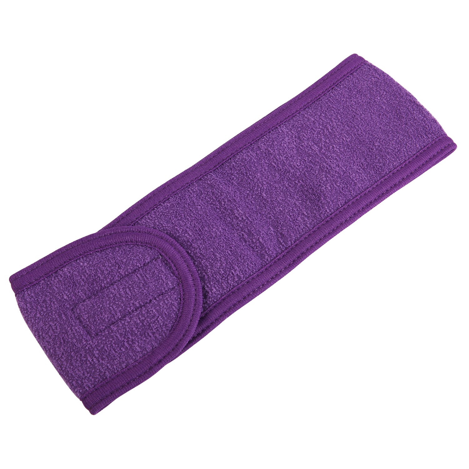 Verstellbares breites haarband, yoga-spa-set zum duschen und schminken, waschen von kosmetikartikeln, haarband für gesichtshaare, make-up-accessoires für damen: Lila