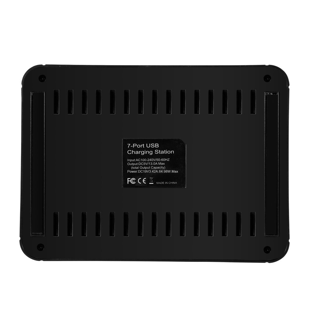 S760 Universal 7-Port USB Charging Station USB Charger Charging Dock With 60W Power Adapter for Tablets Smartphones