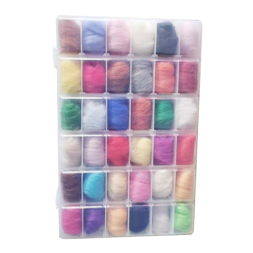 10/15/24/36 DIY Mixed Colors Needle Felting Wool Felting Tools Handmade Felt Needle Felting Craft Fabric Handcraft Accessories