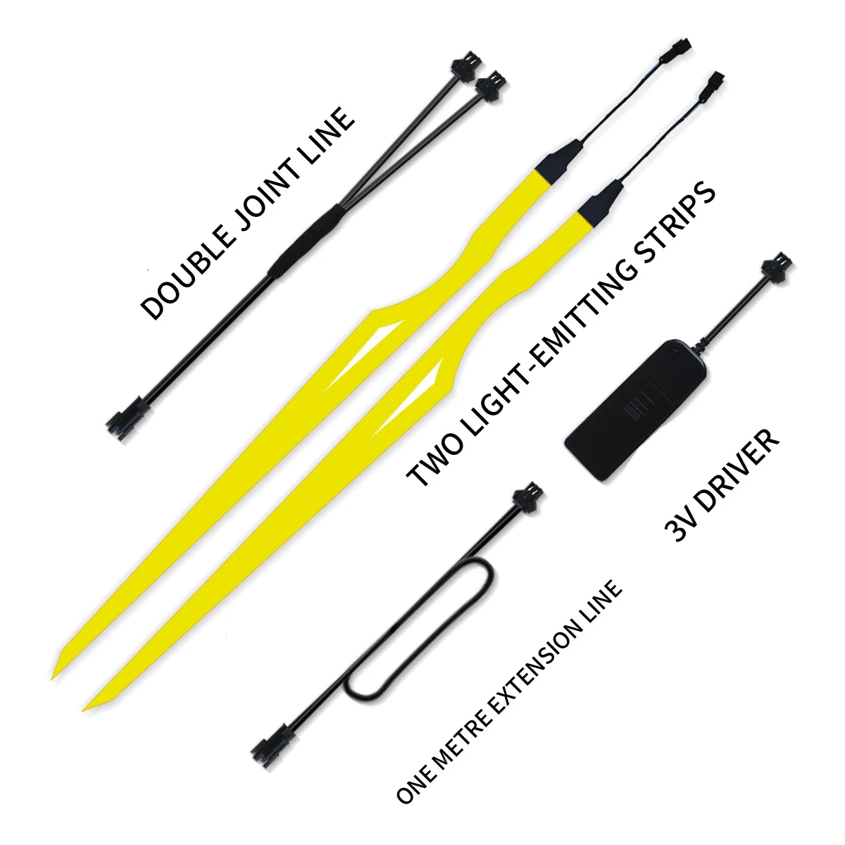 Illumina la striscia di avvertimento a portato per motocicletta con luci riflettenti multicolori Pellicola leggera Accessori per strisce per casco fai-da-te: Beige