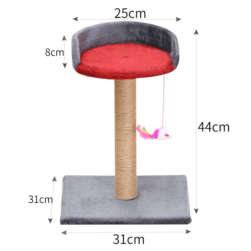 Cat Tree Sisal Rope Climbing Frame Cats Scratching Post Toys Detachable Cat Tree For Cats Kitten Grinding Claw: 10