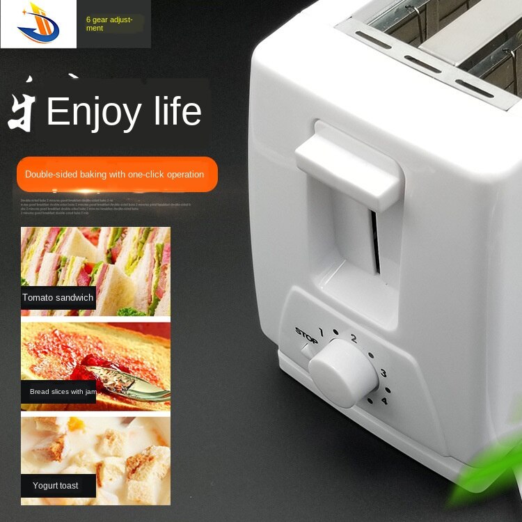 Toaster 4-Piece Automatic Toaster Household Breakfast Toaster Multi-Function Sandwich Machine