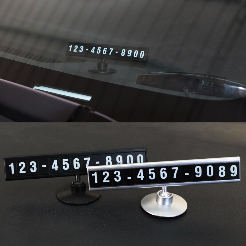 Upscale Car Temporary Parking Car-styling Easy Hidden Mobile Phone Number Card Rocker Switch Car Sticker Replace