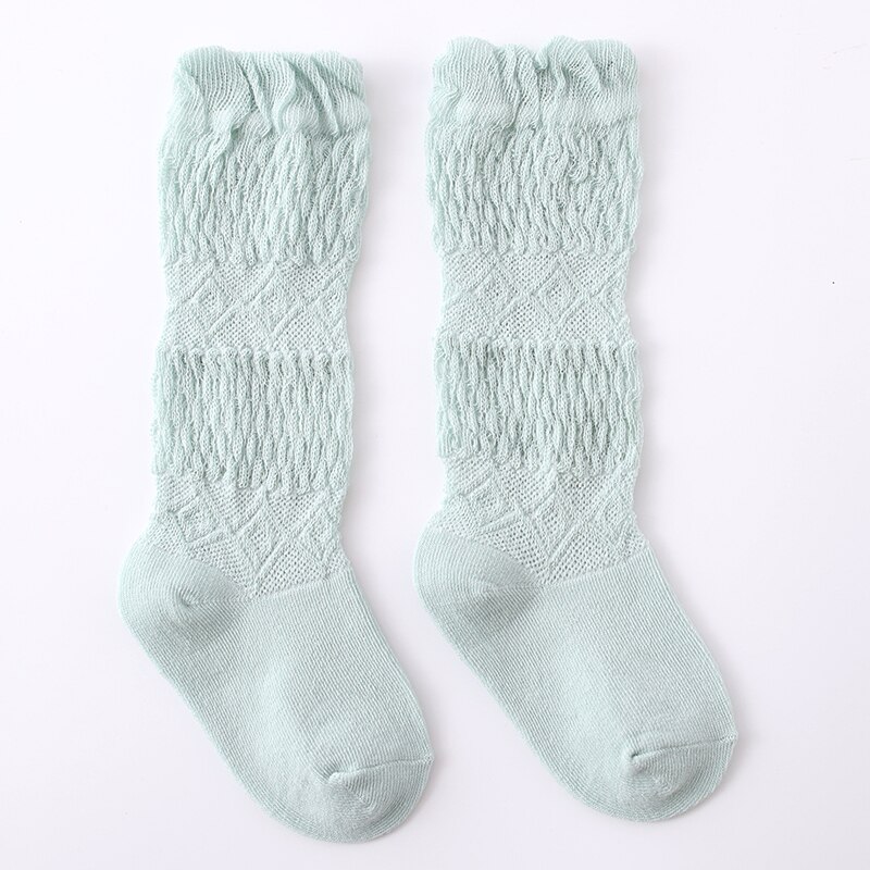 Peuter Infant Mesh Ultra-Dunne Transparante Baby Knie Sokken Zomer Dunne Over Knie Hoge Mosquito Sokken Jongens Meisjes Kind kousen: mint green / 1-3 Y