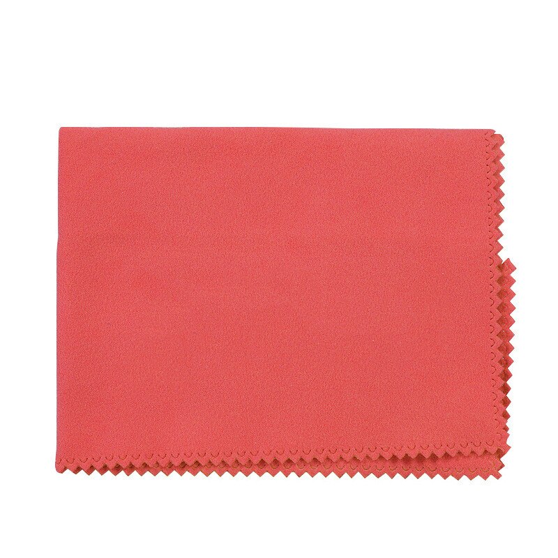 Paño de limpieza para instrumentos musicales, toalla de limpieza para guitarra, bajo y Piano, paño de algodón suave para el cuidado de los instrumentos musicales: Red / 15x18cm