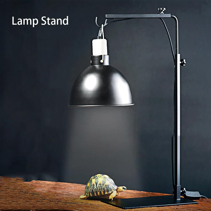 Reptile Lamp Stand Adjustable Telescopic Metal Floor Lamp Bracket for Succulent Lizard Tortoise Turtle Heating Light Holder