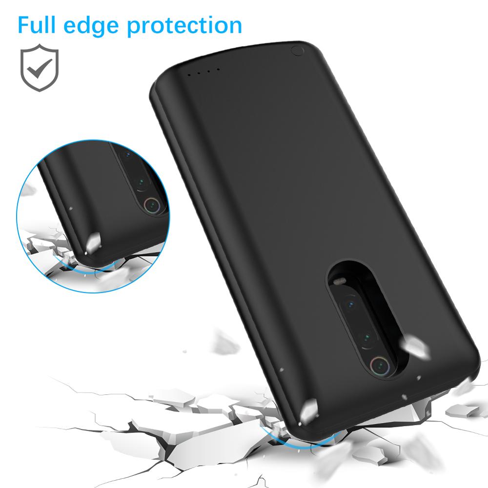 6500 mah akkukoteloa puhelinlaturi xiaomi  mi 9t pro virtakotelolle ulkoinen akkuvirtalähde xiaomi  mi 9t latauskotelolle