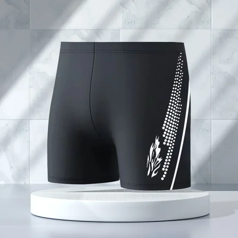 Hoch taillierte, atmungsaktive Badehose für Männer, schnell trocknende Bade bekleidung für Erwachsene, bequemes Futter für die heiße Quelle des Pools