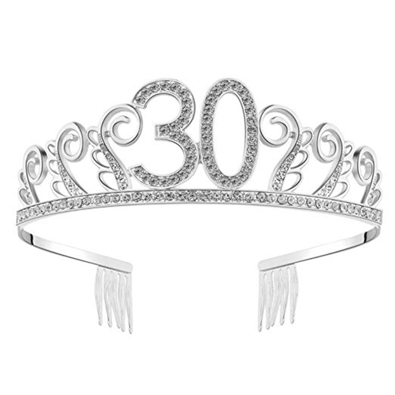 30th 40th 50th Milestone Birthday Party Crown Party Hat Adult Birthday Party Decor 30 40 50 Years Anniversary Party Favor Supply