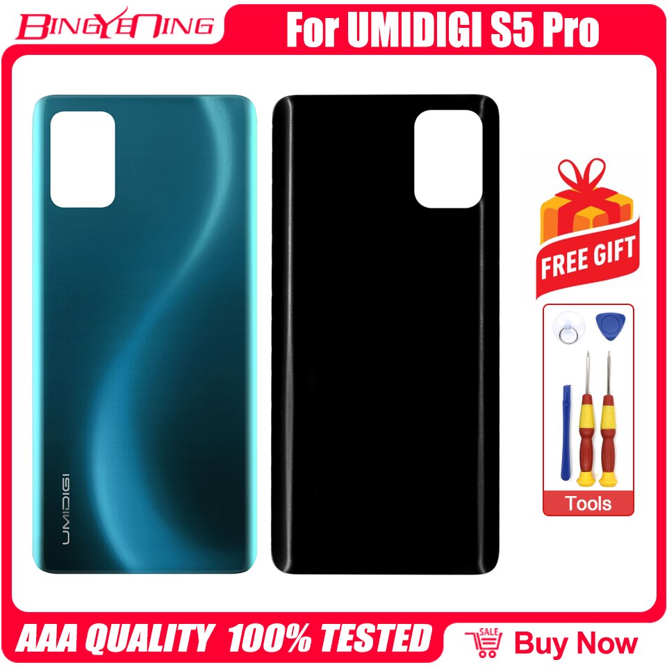 Coque de protection arrière pour téléphone Umidigi S5 Pro, étui de batterie d&#39;origine, 100%: Blue