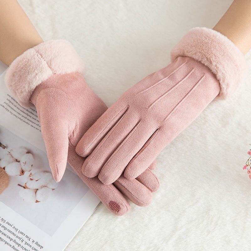 Kvinder vinter varme handsker vanter varme handsker vanter handske: C8