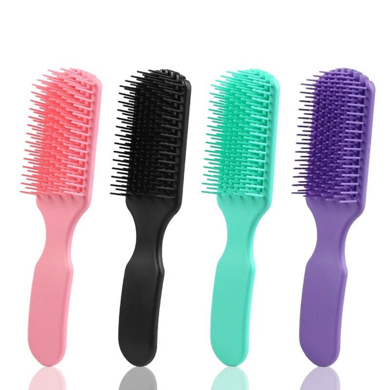 Hair Brush Detangling Brush Scalp Massager ABS Rubber Hair Comb Salon Detangler Hairbrush for Women Wet Curly Hair Styling Tools
