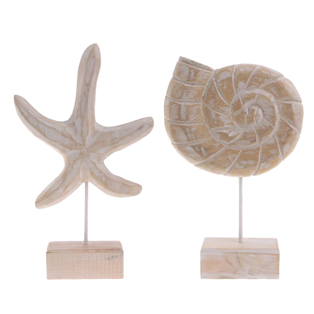 2 Pieces Handcraft Nautical Decorative Home Office Desktop Ornamental Model