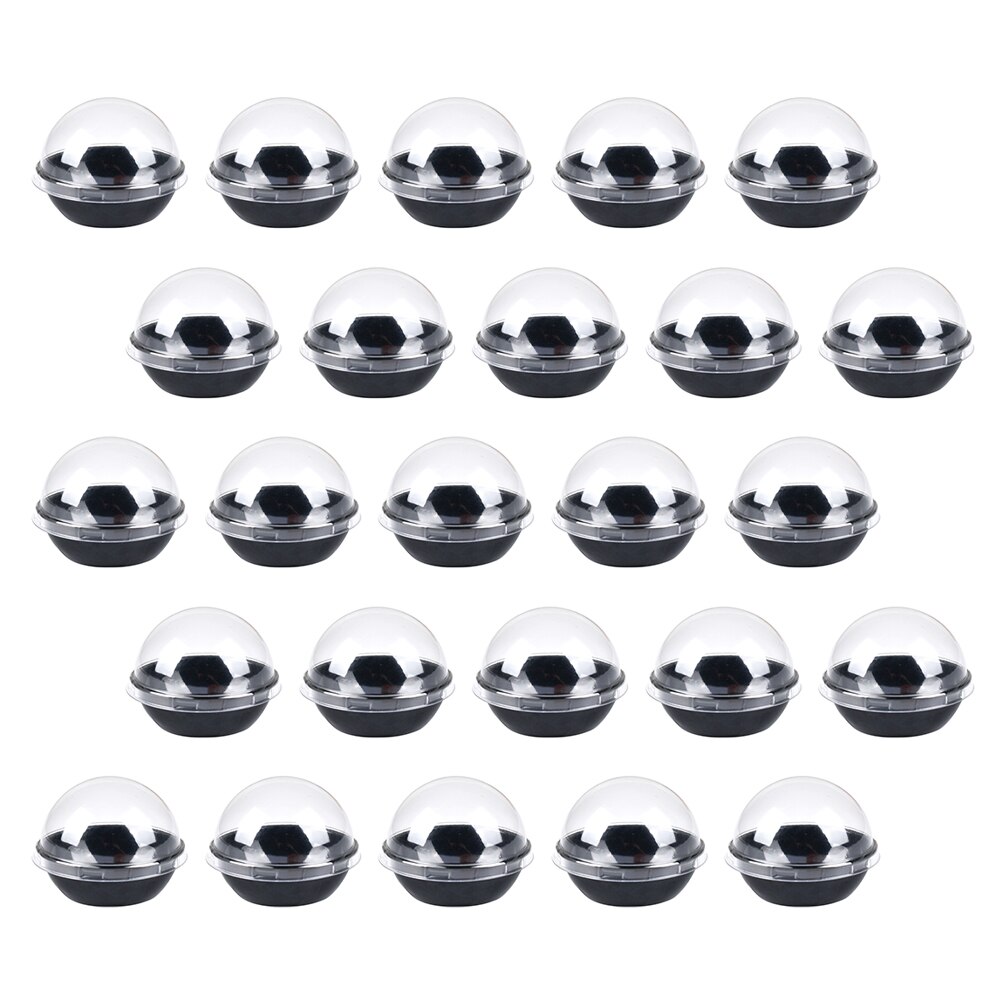 50pcs Transparent Plastic Dome Boxes Cookie Boxes Clear Dome Dessert Packaging Box