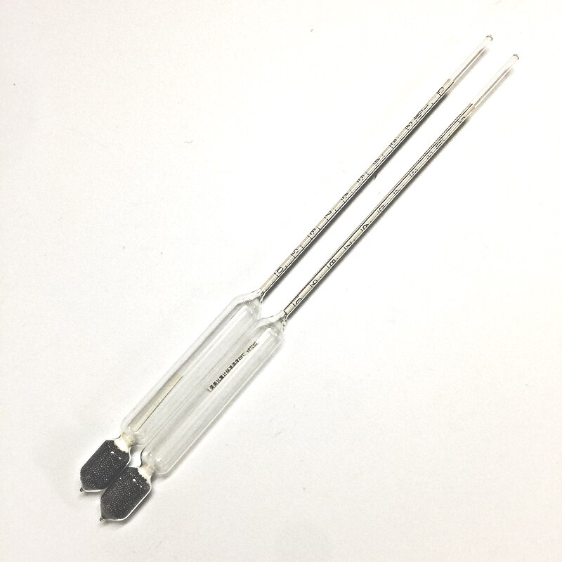 Glas flydemåler densitometer 0-10 høj præcision saltholdighed hydrometer saltlage densitet meter længde 28cm 5 stk