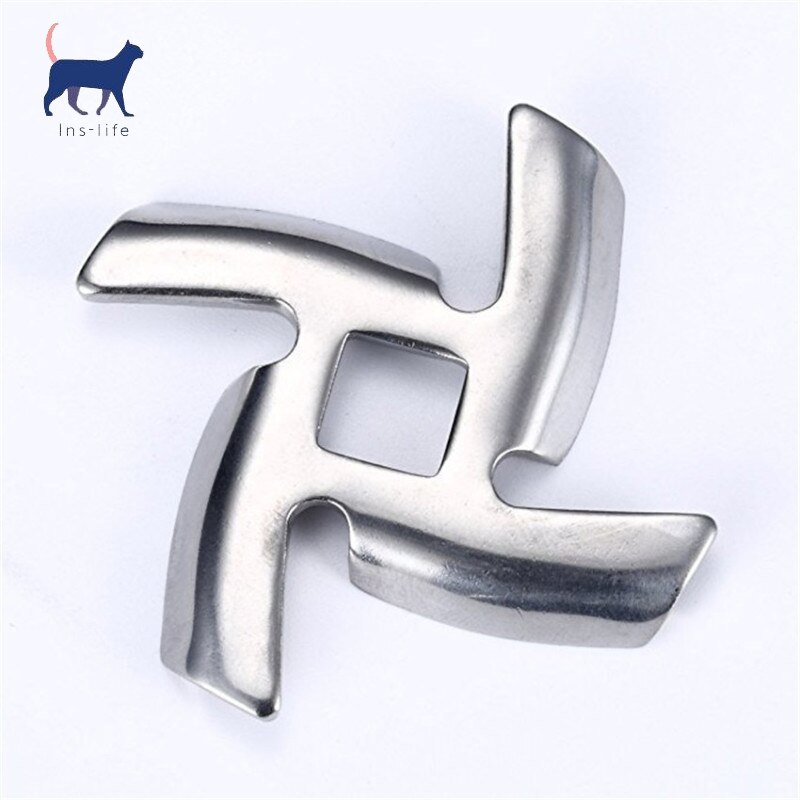 1pc8mm Stainless Steel Meat Grinder Blades with Square Hole Spare Parts Replacement Mincer Cutting for Meat Grinder