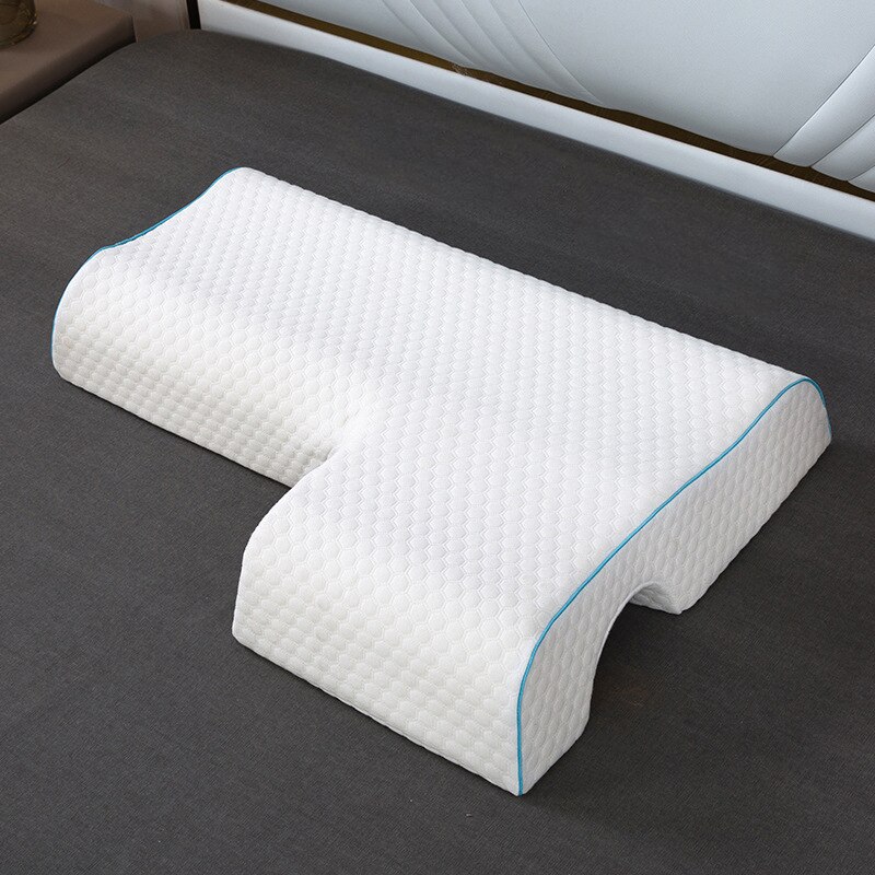 Almohada de espuma viscoelástica para parejas, almohada para abrazar, antipresión, para dormir de lado, ropa de cama: 2 Left arm