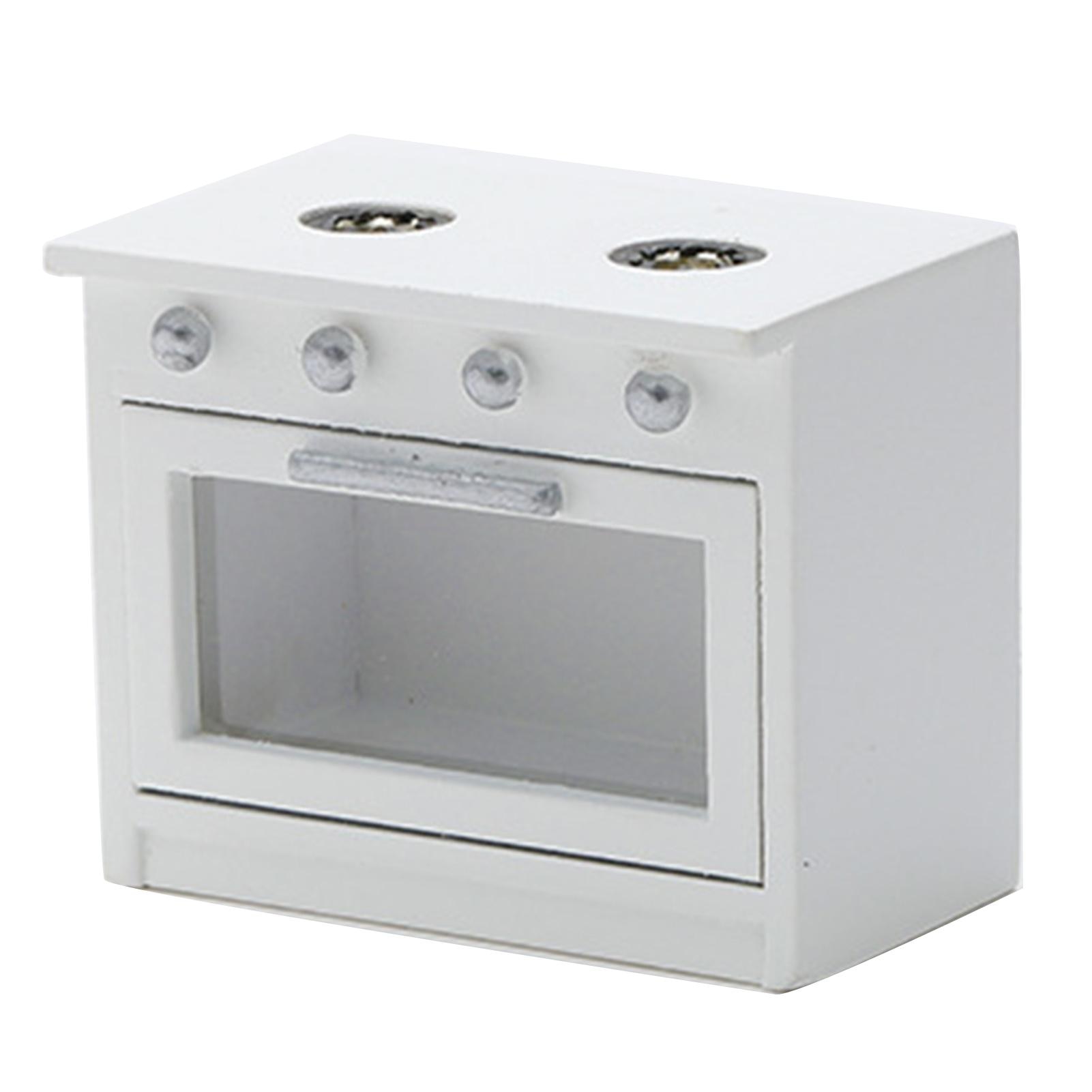 Mini Furniture Play Simulation Kitchen Gas Stove Model Toy for Doll House Decor