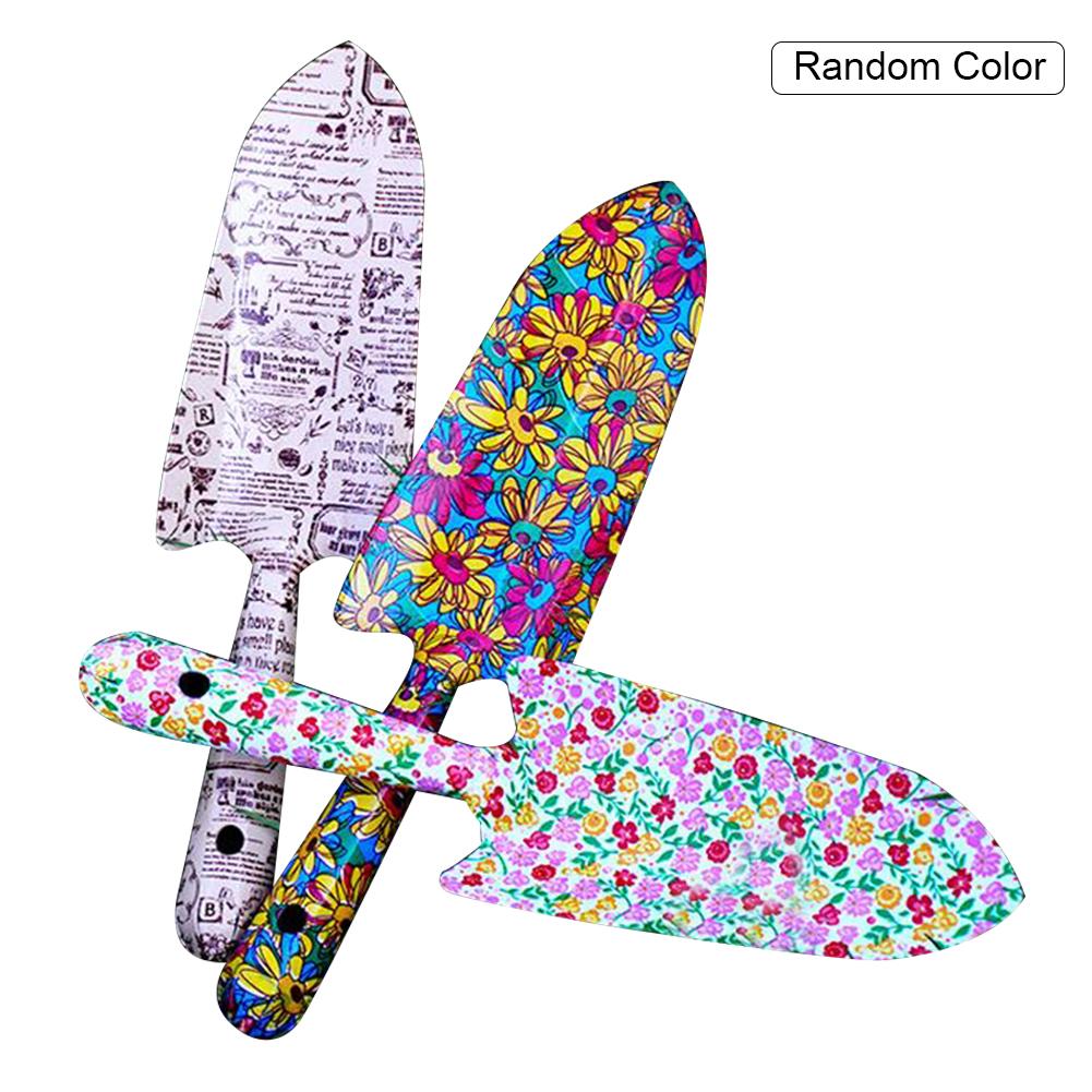 Garden Trowel Printed Rust Resistant Small Shovel Gardening Tool for Flower Vegetable Potted Succulent Planting Random Color