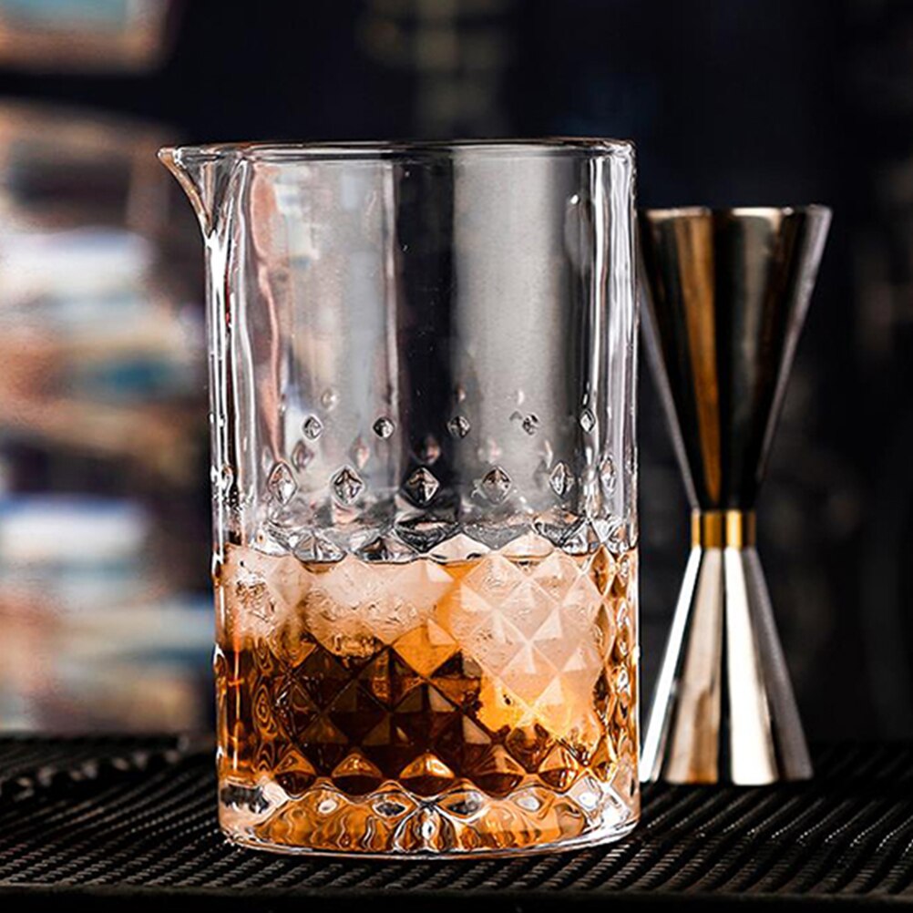 700ML Crystal Cocktail Glass Mixing Glass Bar Mixing Pitcher Cocktail Shaker Japanese Wine Dispenser Cup For Stirring Drinks