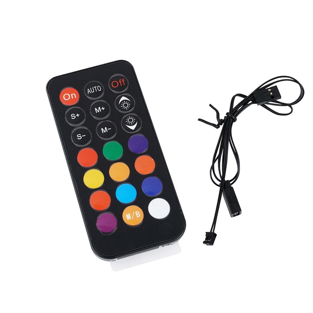 PWM &amp; ARGB LED Controller Hub 8 Ports 5V 3Pin RGB interface Wireless Remote Adapter AURA Splitter Port Power Magnetic Fixation