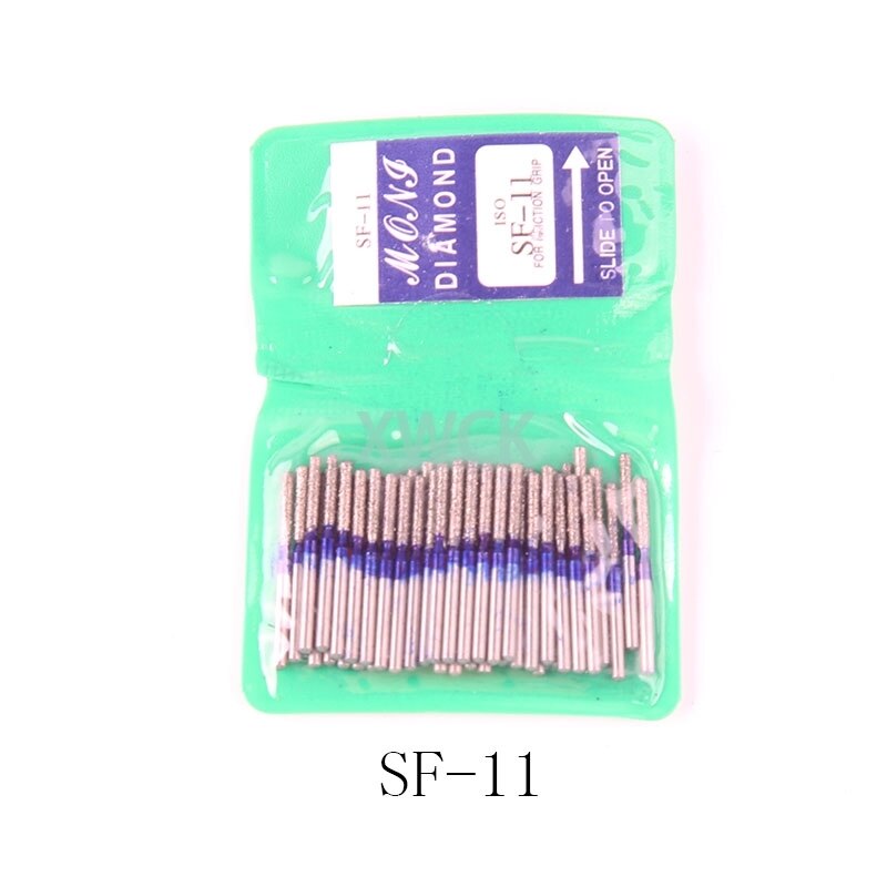 50pcs/bag Dental Teeth Polishing Burs Dental Diamond Polishers for Polishing Smoothing Teeth Polishers: Sf-11