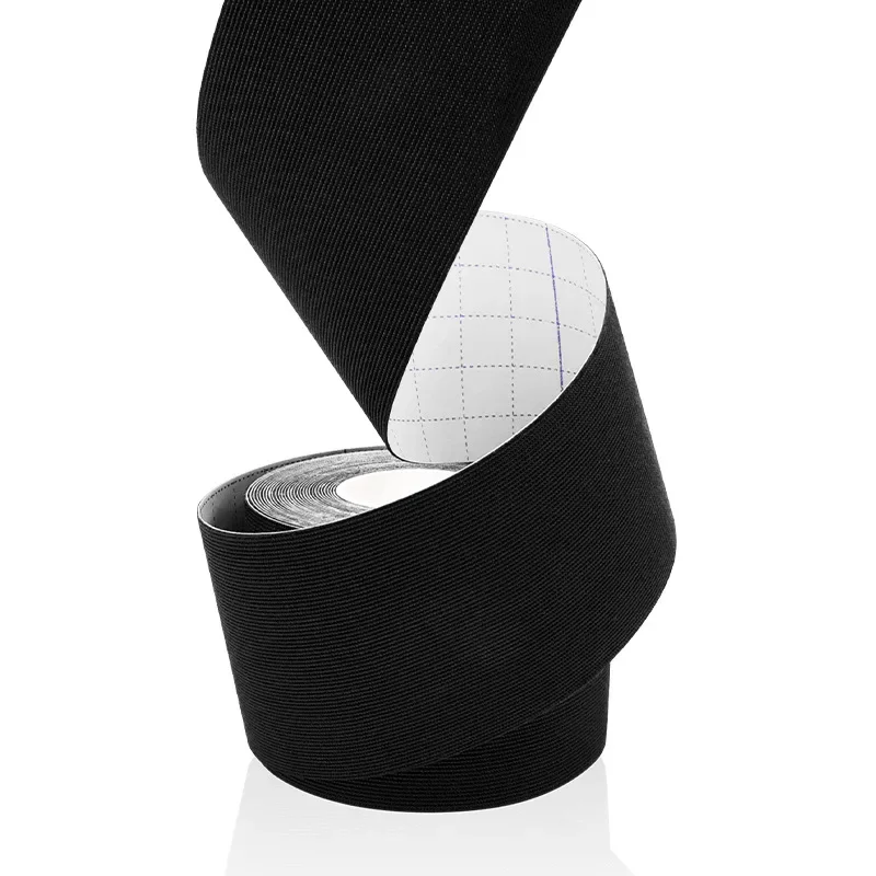 Nastro elastico anallergico in fibra sintetica kinesiologia supporto sportivo impermeabile per ginocchio muscolo polso spalla terapeutico: Borgogna