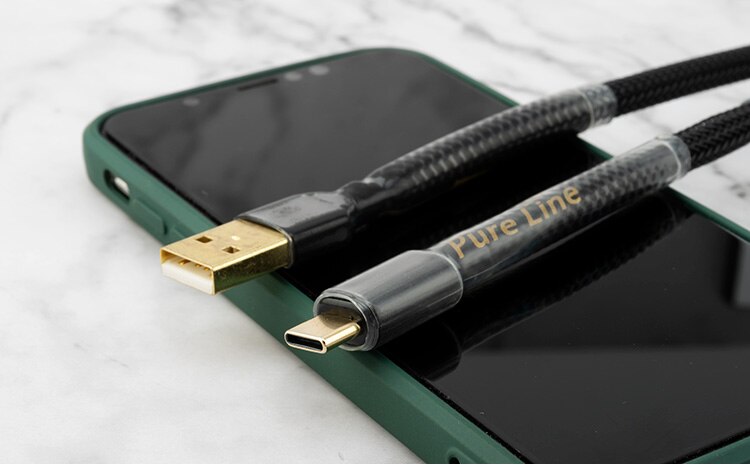 Canare hifi usb a-type c-kabler ofc kobber ac usb-kabel dobbel magnetisk ringe gullbelagt forsterker dac-kabel usb a til usb type c