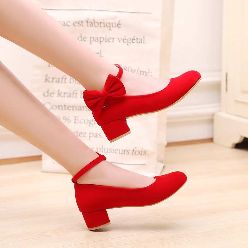 Nuove scarpe con fiocco primavera/autunno bambini ragazze tacchi alti abito nero scarpe da ballo in pelle studente bambino bambino traspirante bambini 04