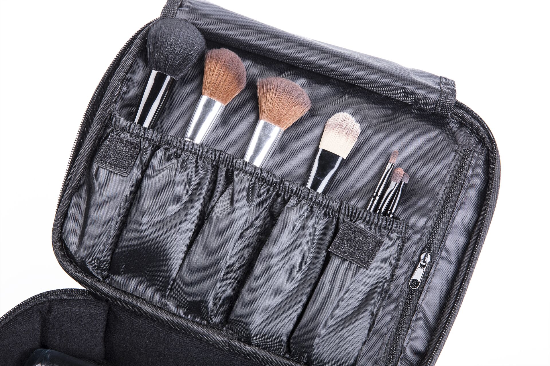 PU Cosmetische Tas Reizen Dames Professionele Make-Up Tas Vrouwen Grote capaciteit Canvas Leer Materiaal Vrouwelijke Organiseren Make-Up Case