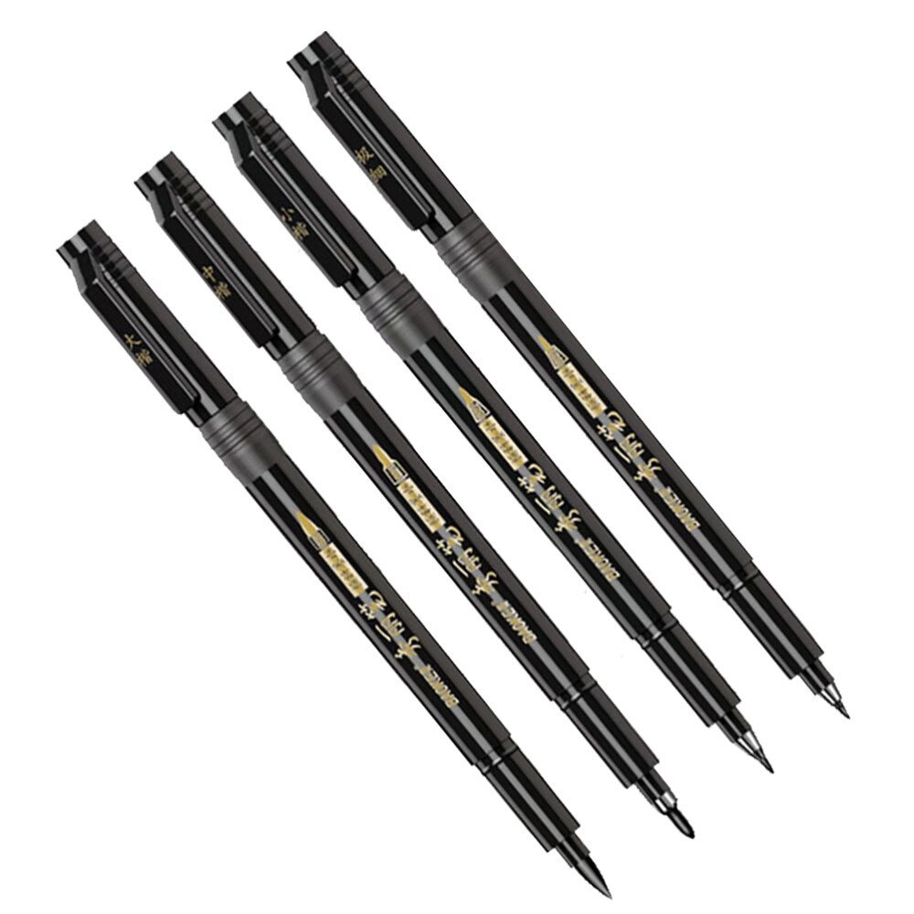 4pcs Writing Brush Calligraphy Pen Ink Writing Brush Signature Writing Painting Tool