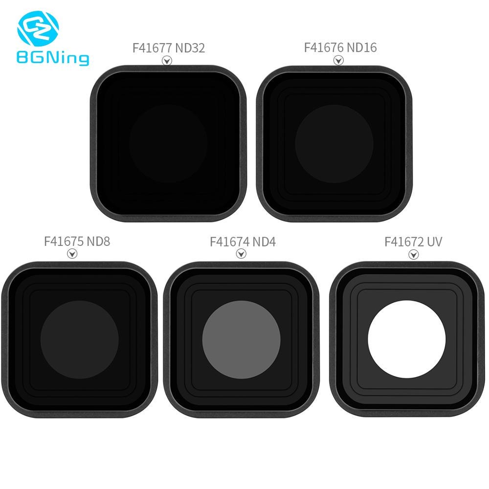 Kamera Filter Set UV CPL ND8 ND16 ND32 Objektiv Filter mit Silikon Fall Abdeckung Für Gopro Hero 9 Schwarz Action kamera Zubehör