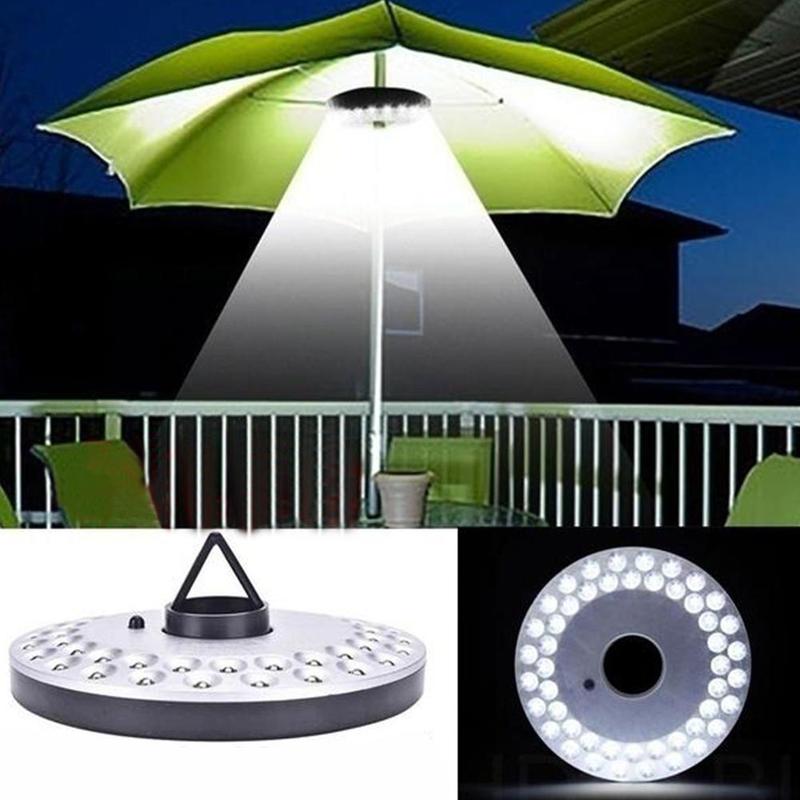 Udendørs 48 led skive paraply lys hjem have holdbar lampe sommerstang fiskeri lys justerbart telt gear tredje camping  b9 r 5