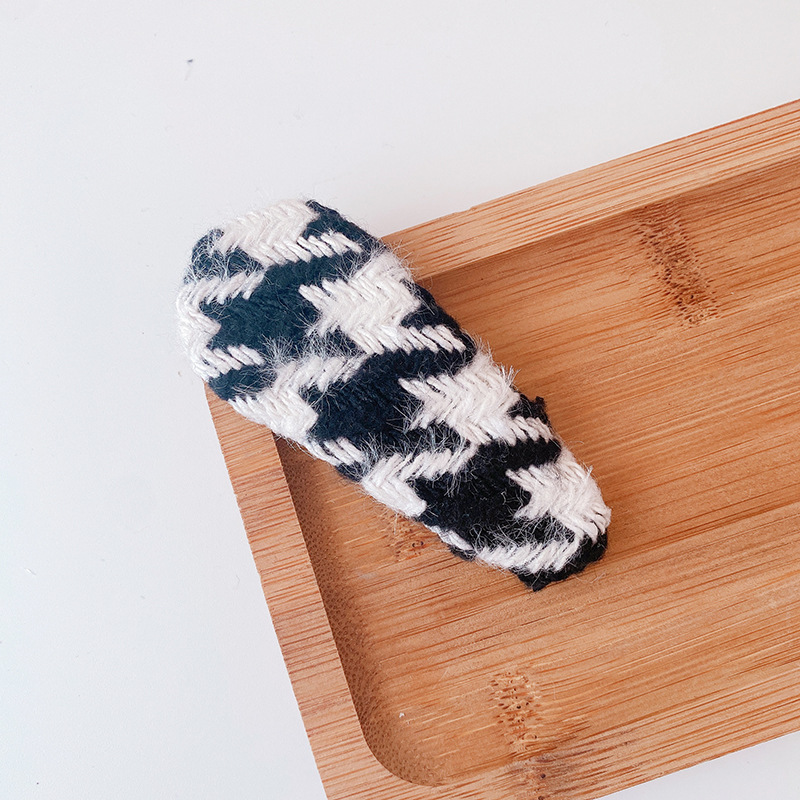 2022 Koreaanse Meisjes Haarspelden Zwart Wit Bruin Plaid Haarspeldjes Voor Vrouw Kids Accessoires In Meisjes: 1