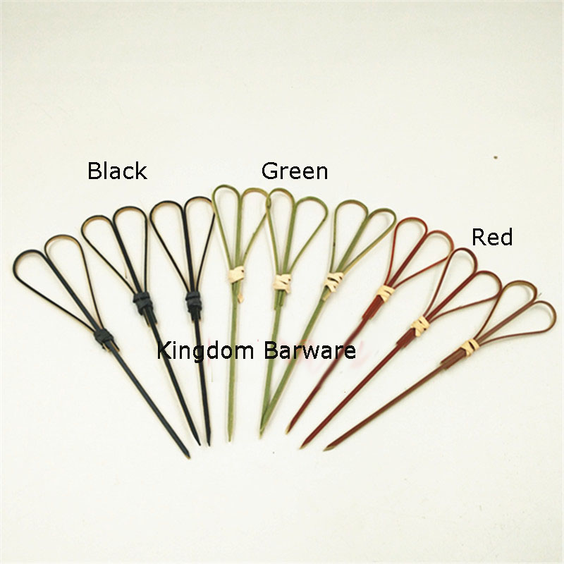 12 cm 100 stks Bamboe Scissor Shape Cocktail Sticks Pick Martini Drinken Stok Picks Levo Bar Tool