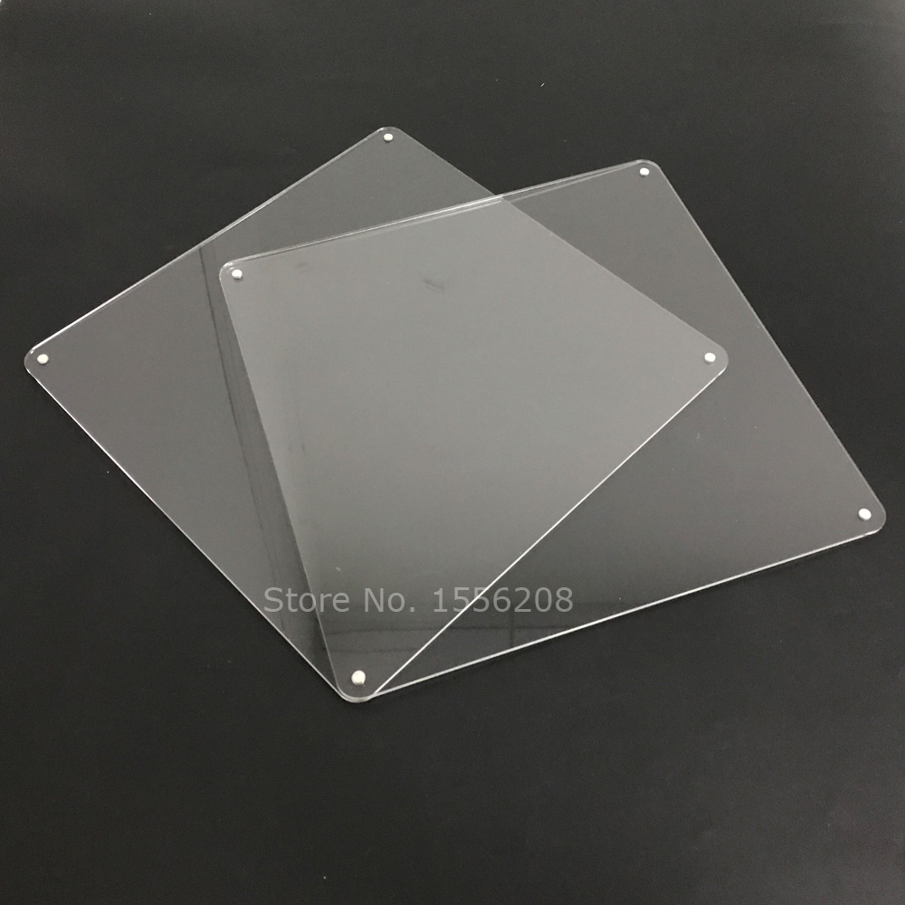Acrylic Photo Frame Magnetic Square Photo Frame Sign Display Wedding Plexiglass Frame With Round Corner 1/8" thick
