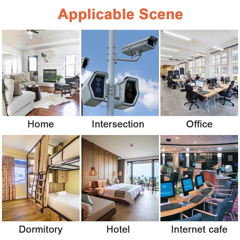 10 Ports 100Mbps PoE+ Switch 8 Ports PoE+(Plus) 802.3af/at 30W 2 Uplink Ethernet