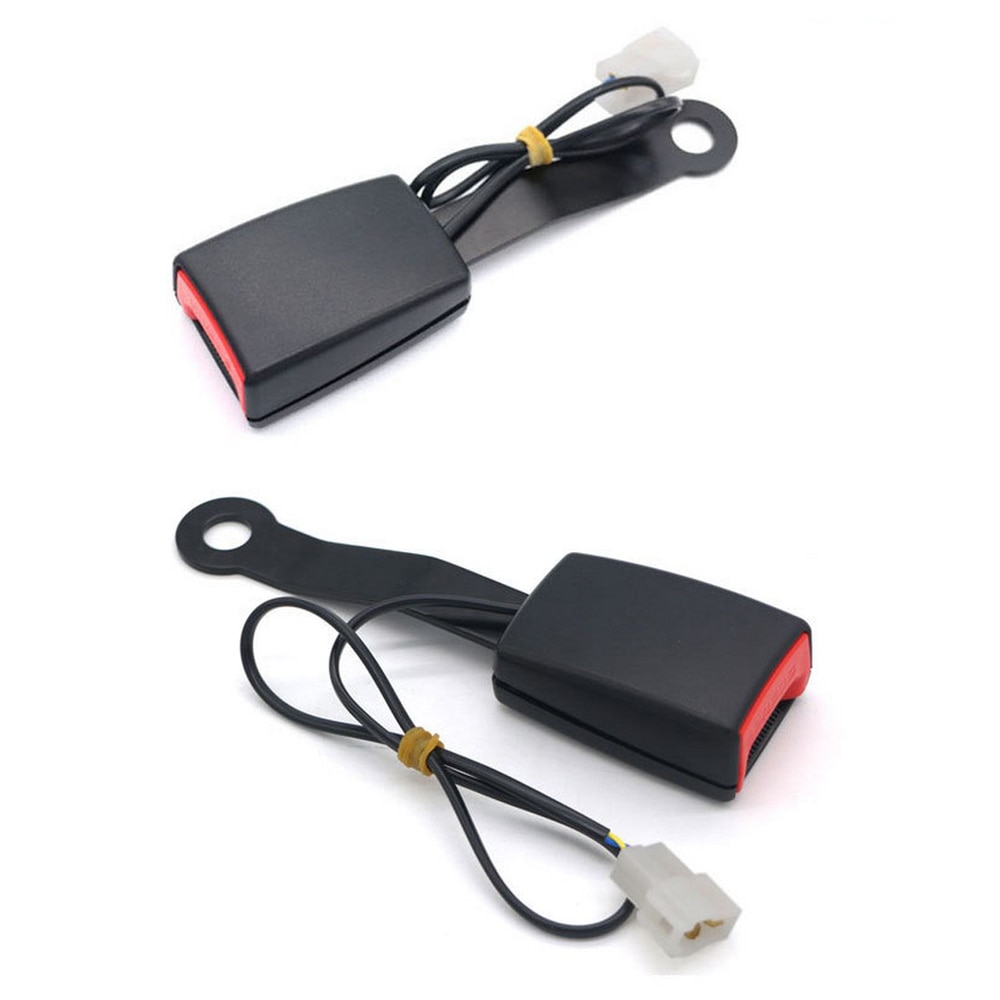 Autogordel Lock Autogordel Gesp Socket Plug Connector met Waarschuwing Kabel voor Auto 'S Bussen Auto veiligheidsgordels