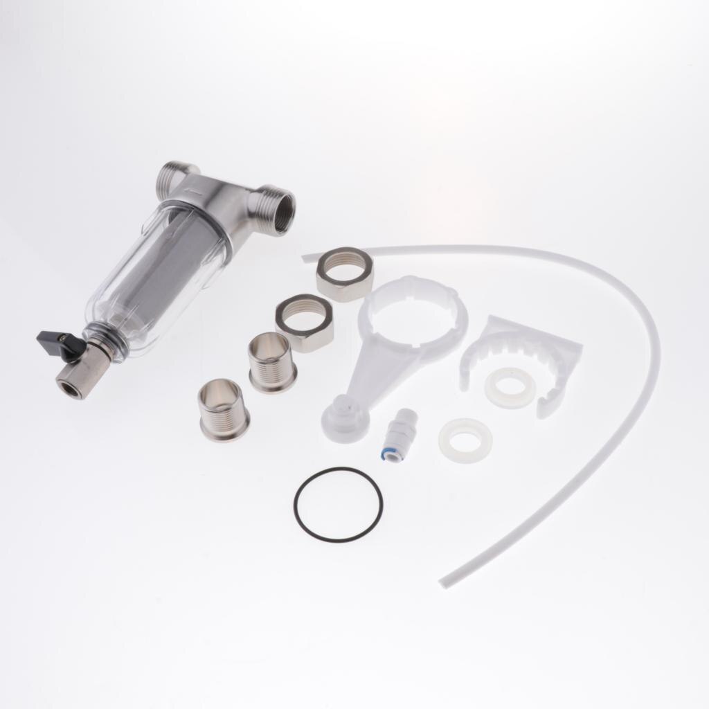 Water Prefilter System Reusable Spin Down Sediment Filter For Home Kitchen