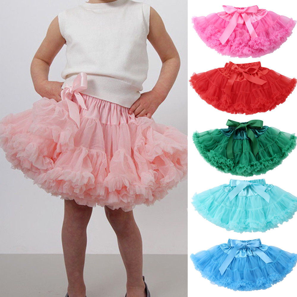 Baby Girls Tutu Skirt Ballerina Pettiskirt Fluffy Children Ballet Skirts For Party Dance Princess Girl Tulle clothes