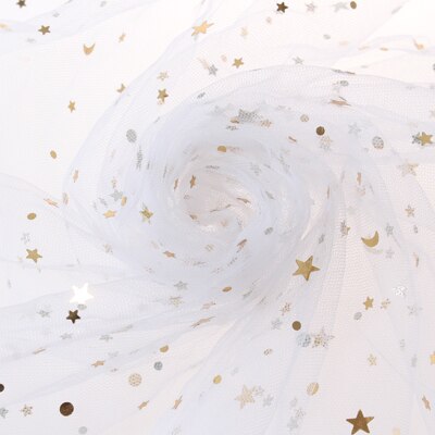 Fil à filet tissu pour photos | Fil d'étoile bourgeon d'écran en soie, tissu pour accessoires de photo, tissu à paillettes: 1