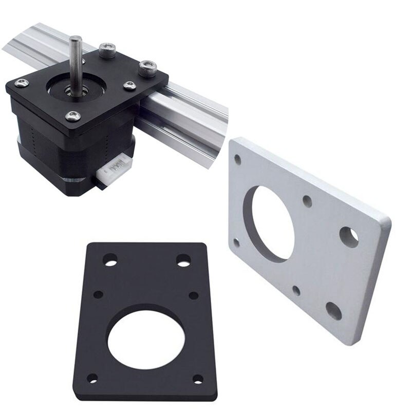 1PC NEMA 17 42-Series Stepper Motor Mounting Plate Fixed Plate Bracket for 3D Printer CNC Parts fit 2040 Profiles
