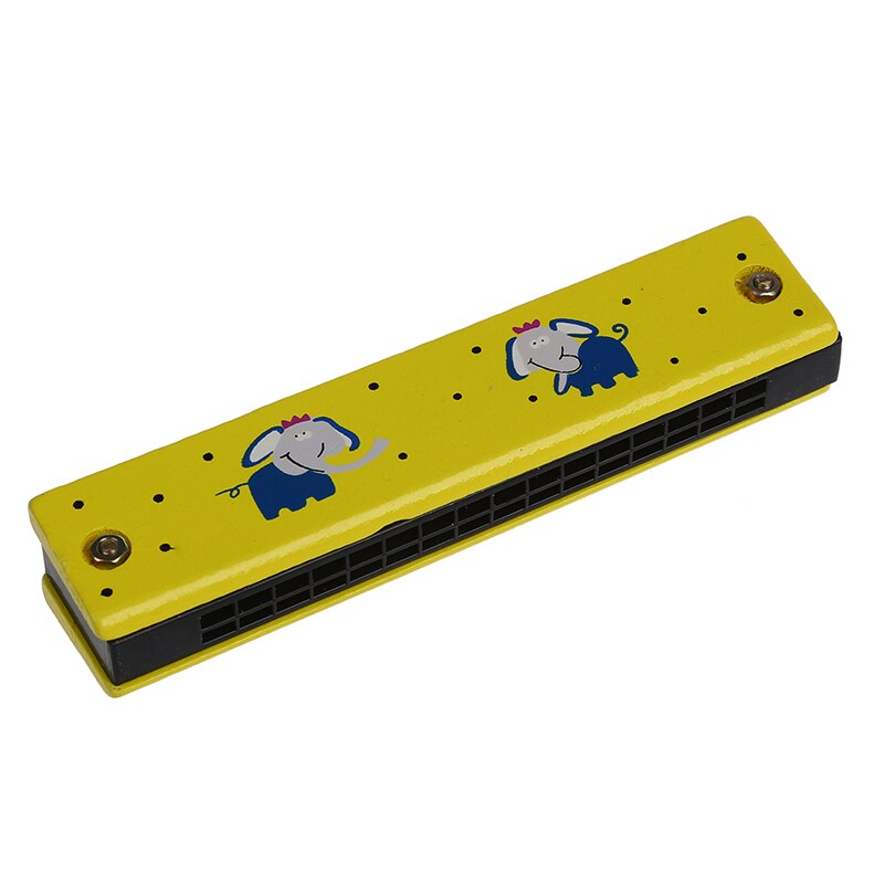 Wooden Harmonica for Child Kids Music Educational Toy---Ran Pattern: Default Title