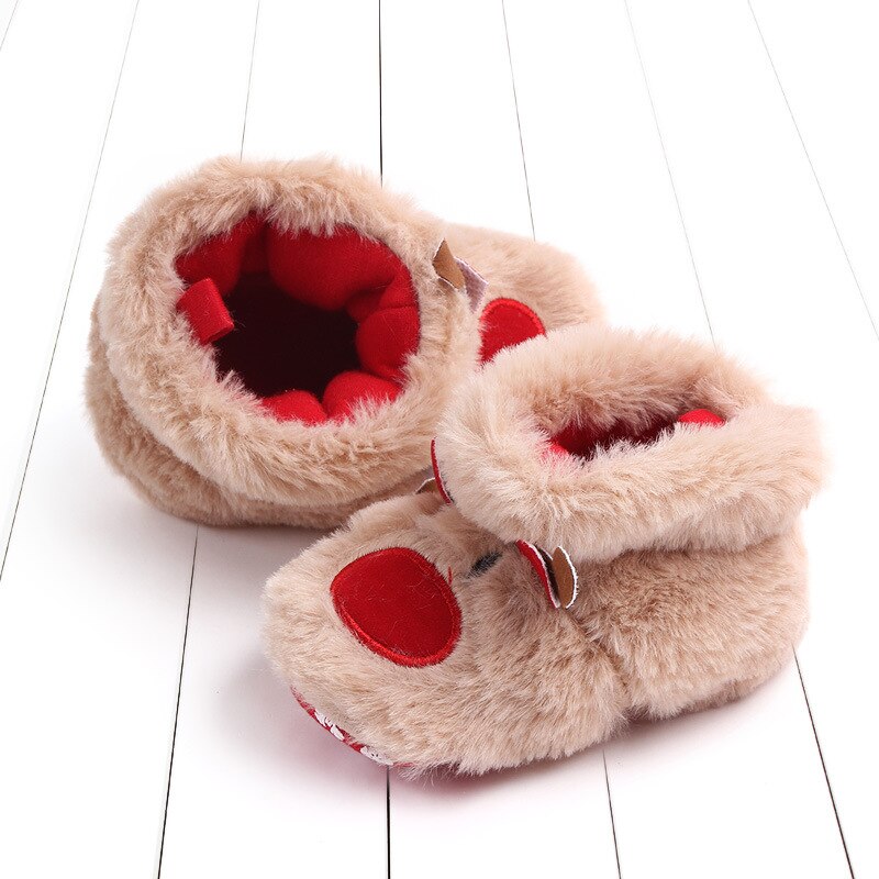 neue Winter Ufer Für Baby Mädchen Jungen Schnee BootsSoft Sohle Anti-Unterhose Krippe Schuhe Winter Warme Juwelütliche Bowknot booties