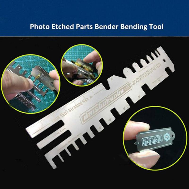 Model Modification Tool Auxiliary Ruler Etching Sheet Pliers Hand Pressing Bending Dedicated Vise L1J2