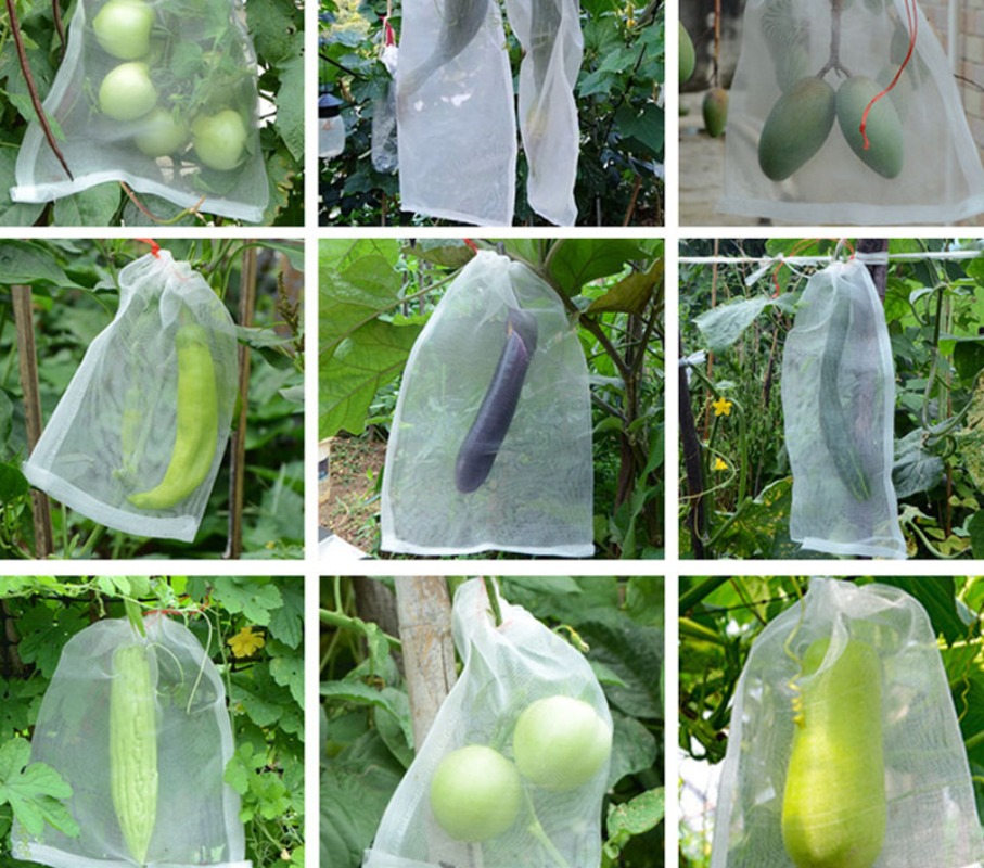 Garden Farm nylon netzakken: ideaal voor fruitbescherming, insectenuitluiting, vogelafschrikking, opslag van rijstzaad, kweekdoeleinden